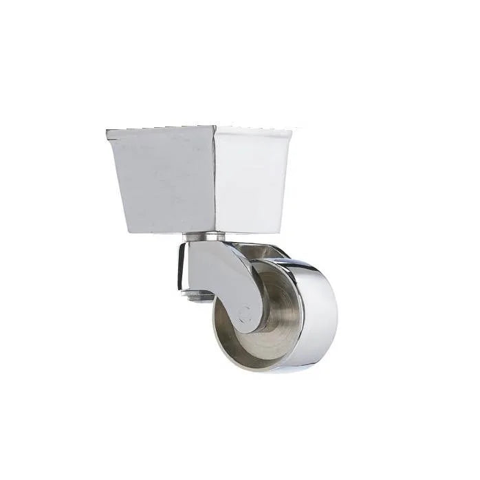 Chrome Finish Brass Square Cup Castor 1 3/4 inch(45mm)