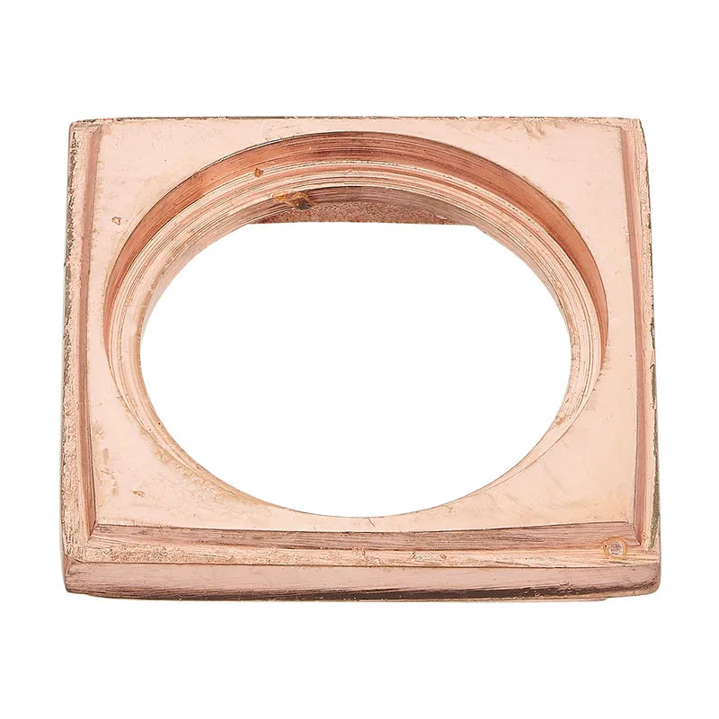 Rose Gold Finish Brass Square Ferrule 1 1/4 inch (32mm)