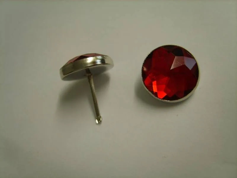 16mm Red Crystal Upholstery Nail Pack 10 pcs