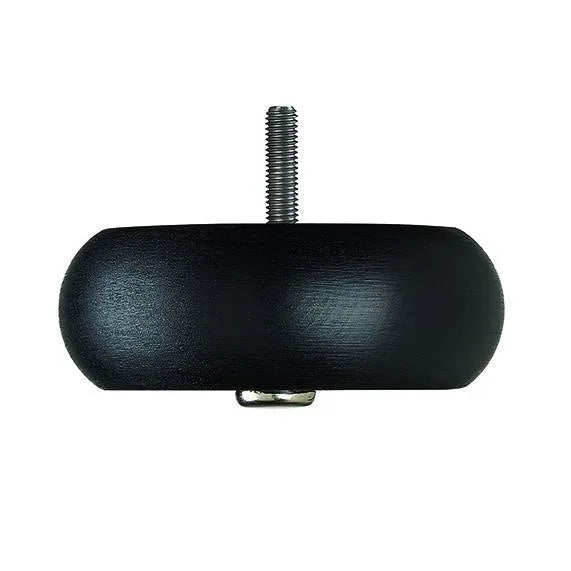 Hand Painted Wooden Sofa Foot (Bun Foot) 40mm x 110mm Black Carbon