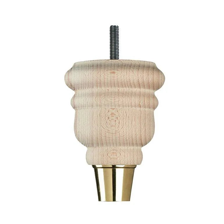 Raw Finish Turned Wooden Sofa Leg D-E0114R