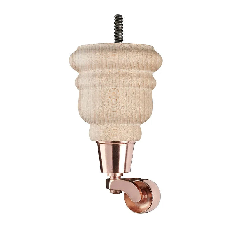 Raw Finish Turned Wooden Sofa Leg D-E0114R