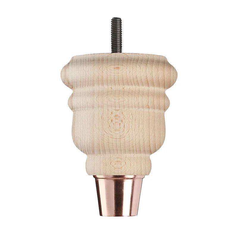 Raw Finish Turned Wooden Sofa Leg D-E0114R
