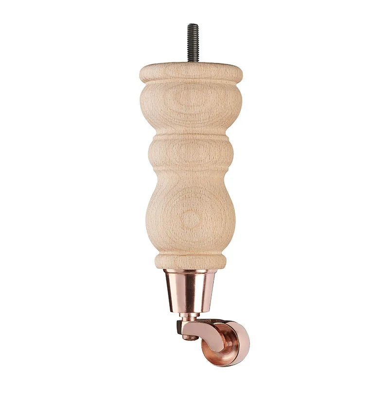 Raw Finish Turned Wooden Sofa Leg D-E0204R