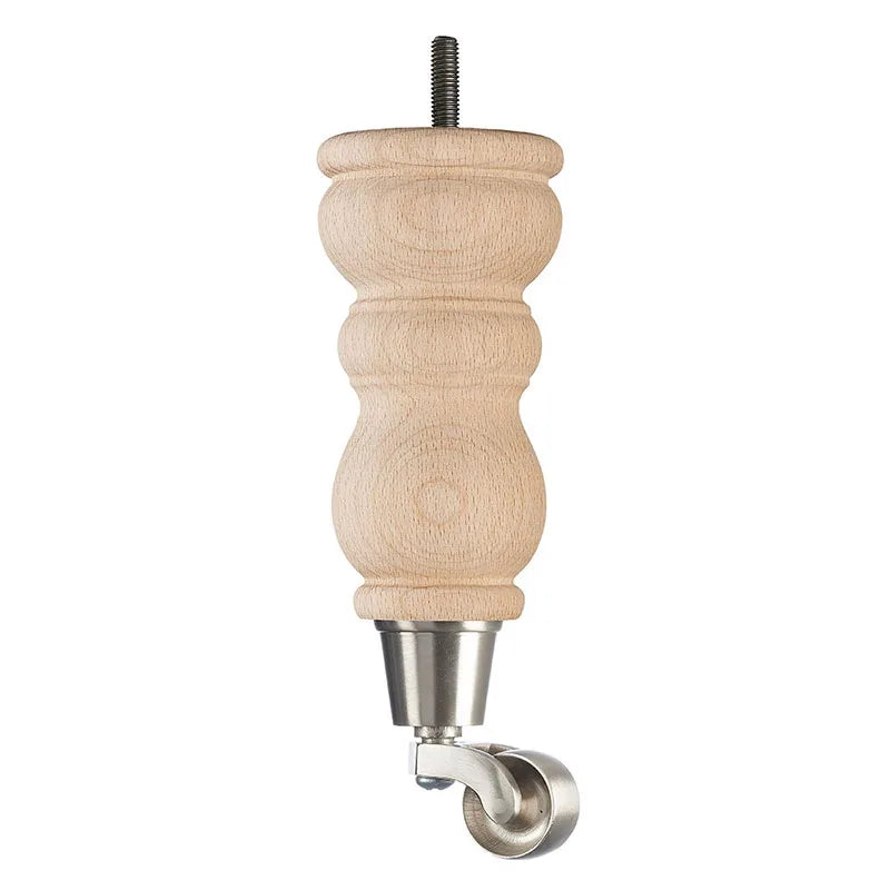 Raw Finish Turned Wooden Sofa Leg D-E0204R