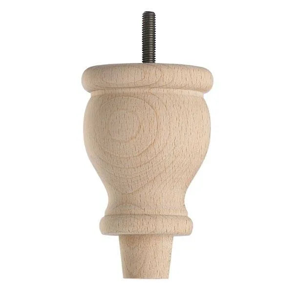Raw Finish Turned Wooden Sofa Leg D-E0207R
