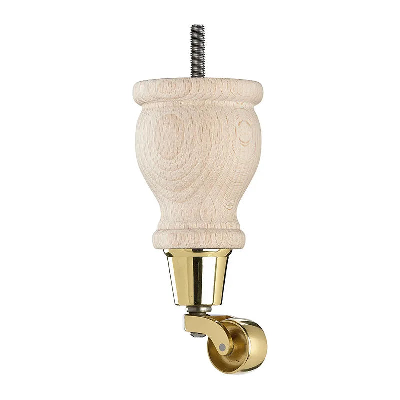 Raw Finish Turned Wooden Sofa Leg D-E0207R