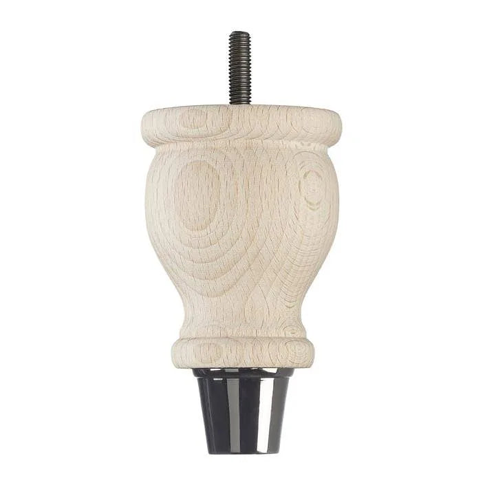 Raw Finish Turned Wooden Sofa Leg D-E0207R