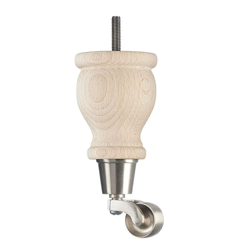 Raw Finish Turned Wooden Sofa Leg D-E0207R
