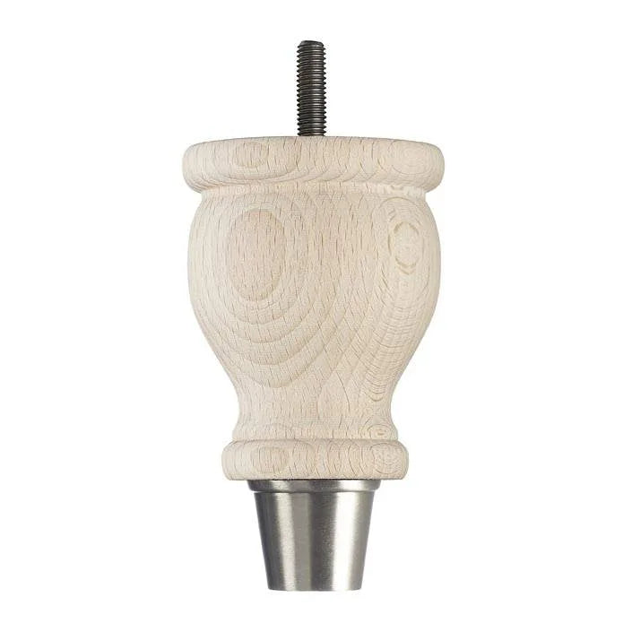 Raw Finish Turned Wooden Sofa Leg D-E0207R