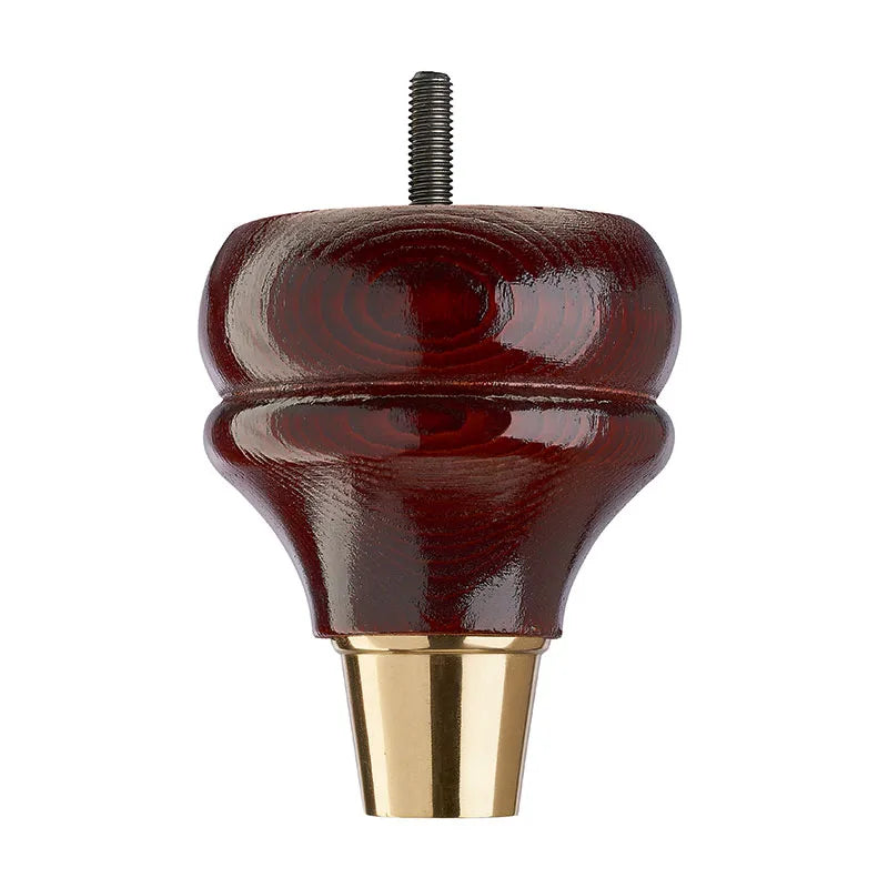 Mahogany Finish Wooden Sofa Leg D-E5020M