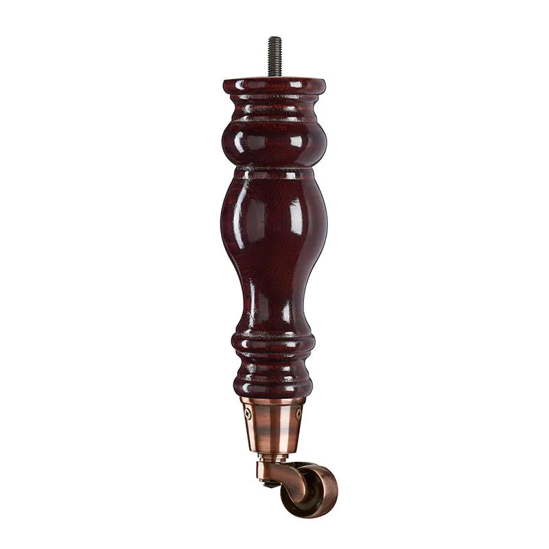 Mahogany Finish Wooden Sofa Leg D-E5053M