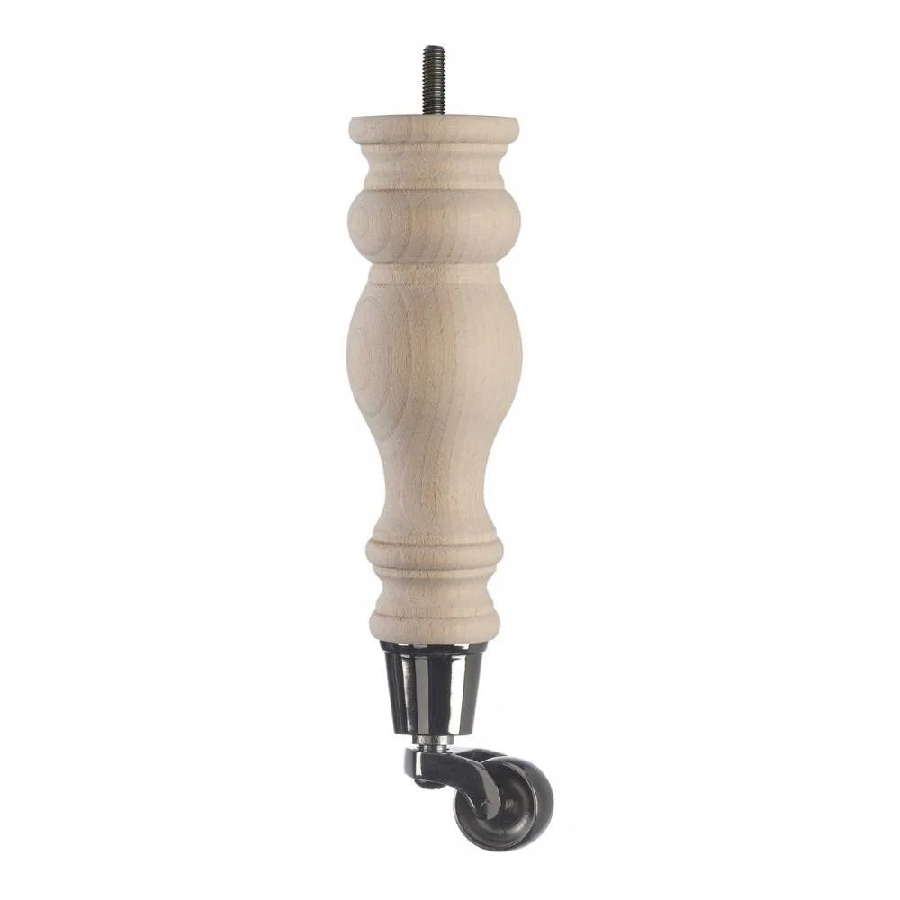 Raw Finish Turned Wooden Sofa Leg D-E5053R