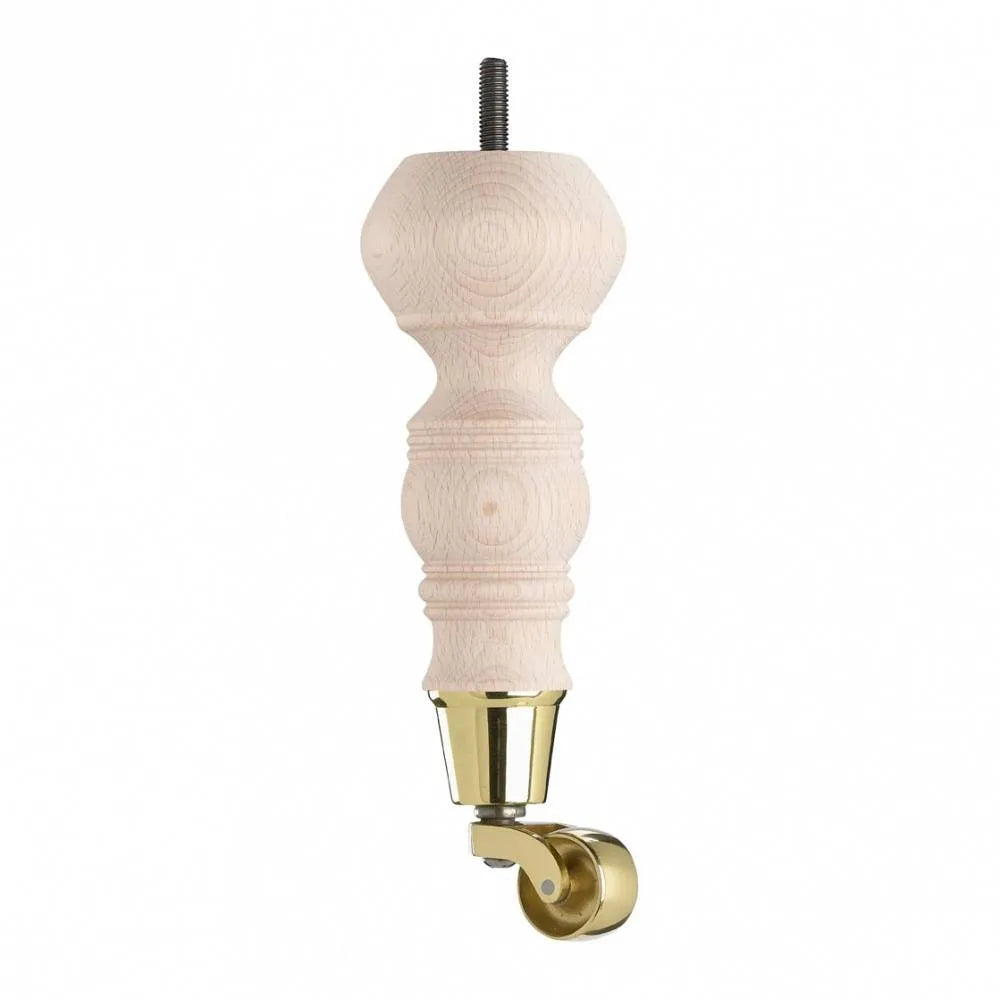 Raw Finish Turned Wooden Sofa Leg D-E5063R