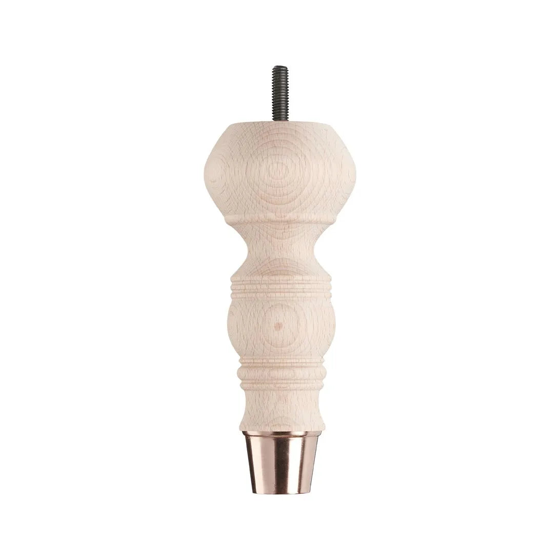 Raw Finish Turned Wooden Sofa Leg D-E5063R