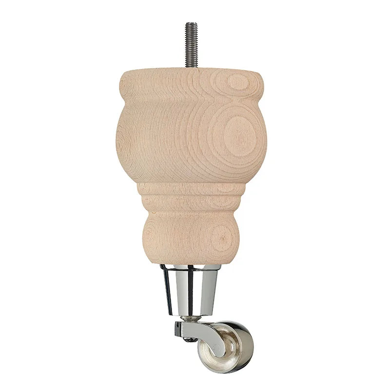 Raw Finish Turned Wooden Sofa Leg D-E5087R