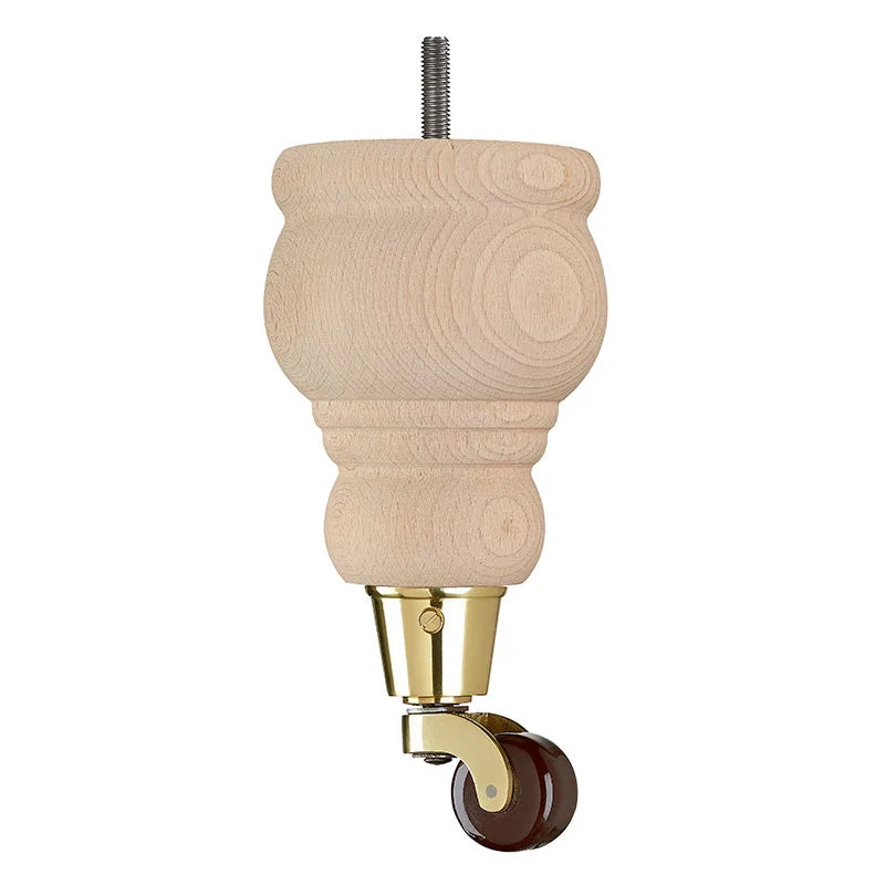 Raw Finish Turned Wooden Sofa Leg D-E5087R