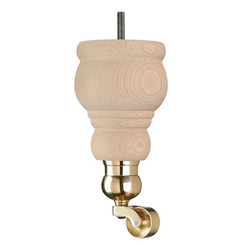 Raw Finish Turned Wooden Sofa Leg D-E5087R