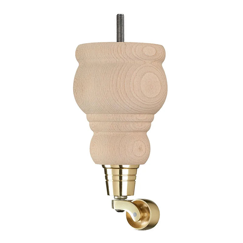 Raw Finish Turned Wooden Sofa Leg D-E5087R