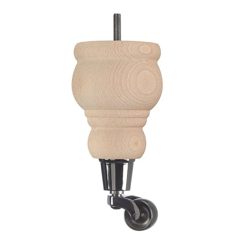 Raw Finish Turned Wooden Sofa Leg D-E5087R