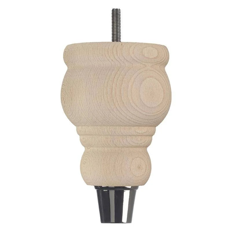 Raw Finish Turned Wooden Sofa Leg D-E5087R