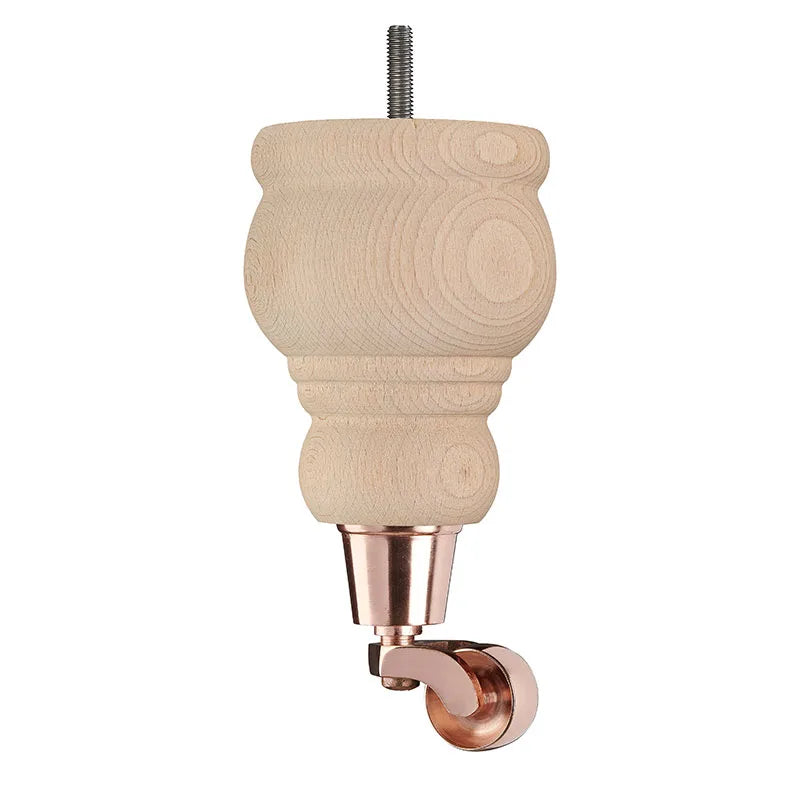 Raw Finish Turned Wooden Sofa Leg D-E5087R