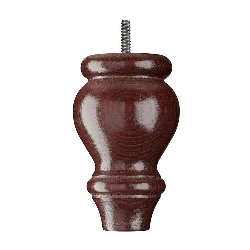 Wooden Sofa Leg 141mm x 74mm Mahogany Finish