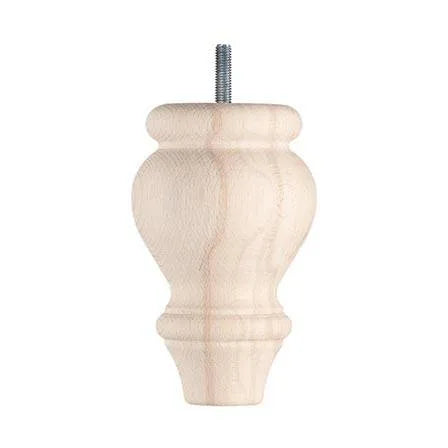 Wooden Sofa Leg 141mm x 74mm Raw Finish