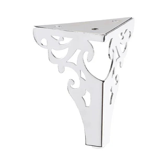 Chrome Decorative Corner Metal Leg 105mm x 72mm x 72mm