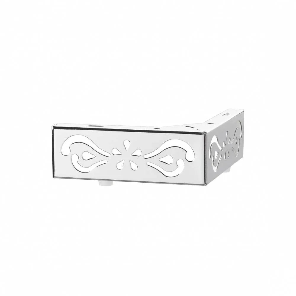 Chrome Detailed Metal Corner Leg 50mm x 150mm x 150mm