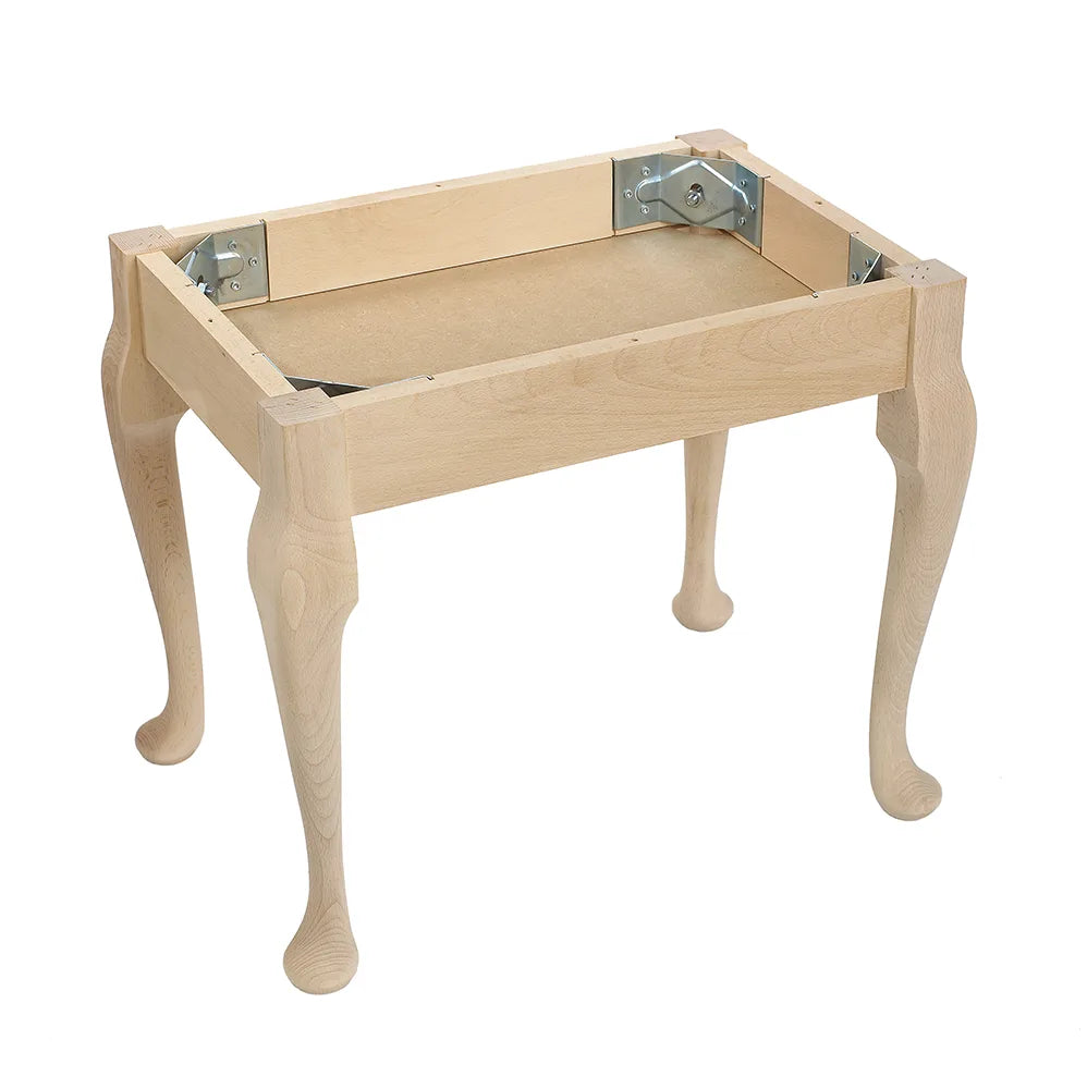 Wooden Georgian Stool Kit H445mm x W500mm x D335mm in a Raw Finish