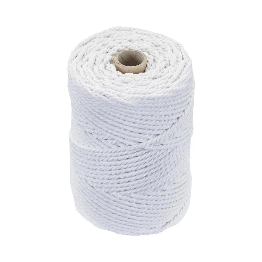 No.12 (6mm) Bleached Cotton Piping Cord 1 Kilo