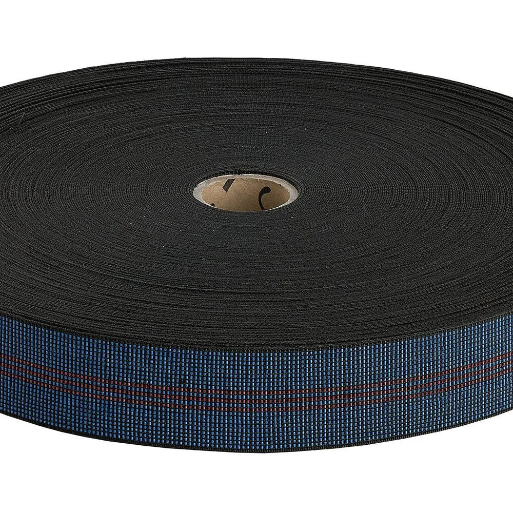 50mm 70% Elasticity Back/Seat Webbing metre 3 stripes