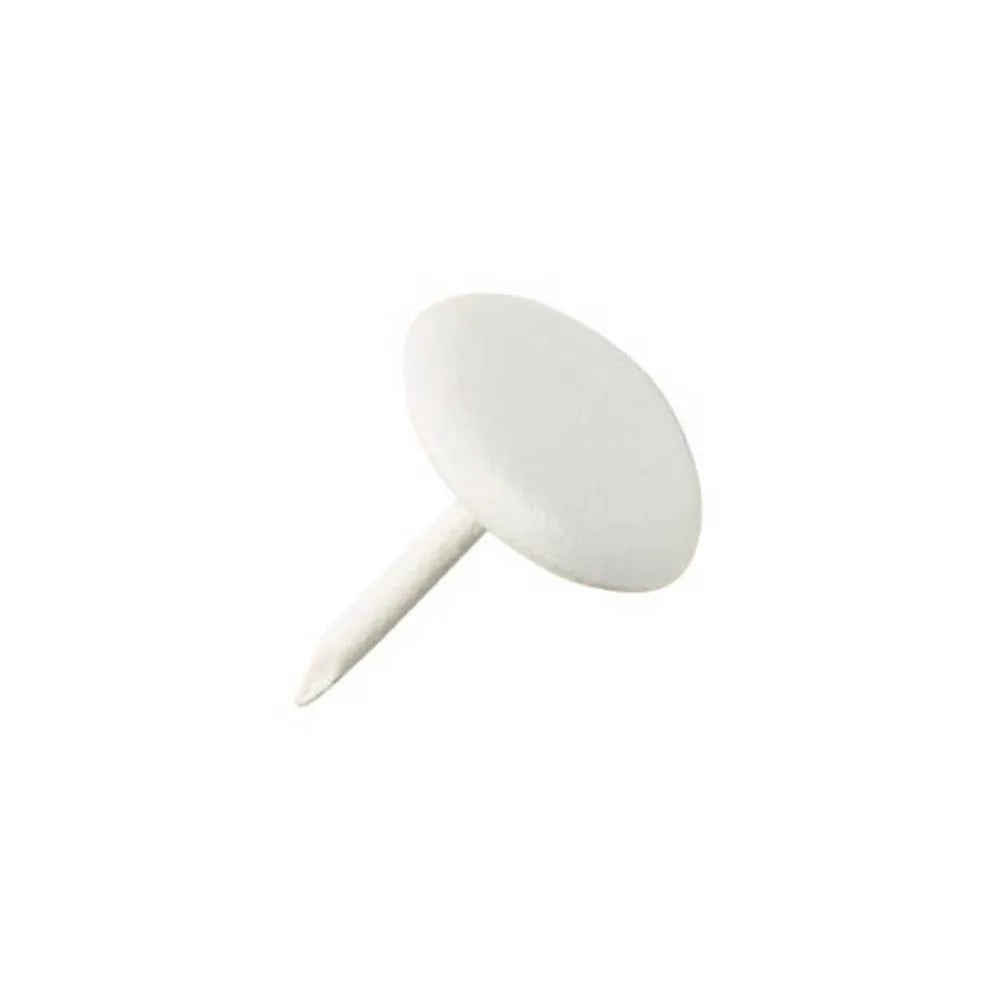 11mm White Enamelled Upholstery Nail HG21