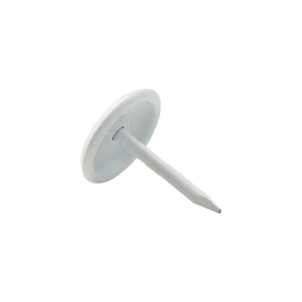 11mm White Enamelled Upholstery Nail HG21