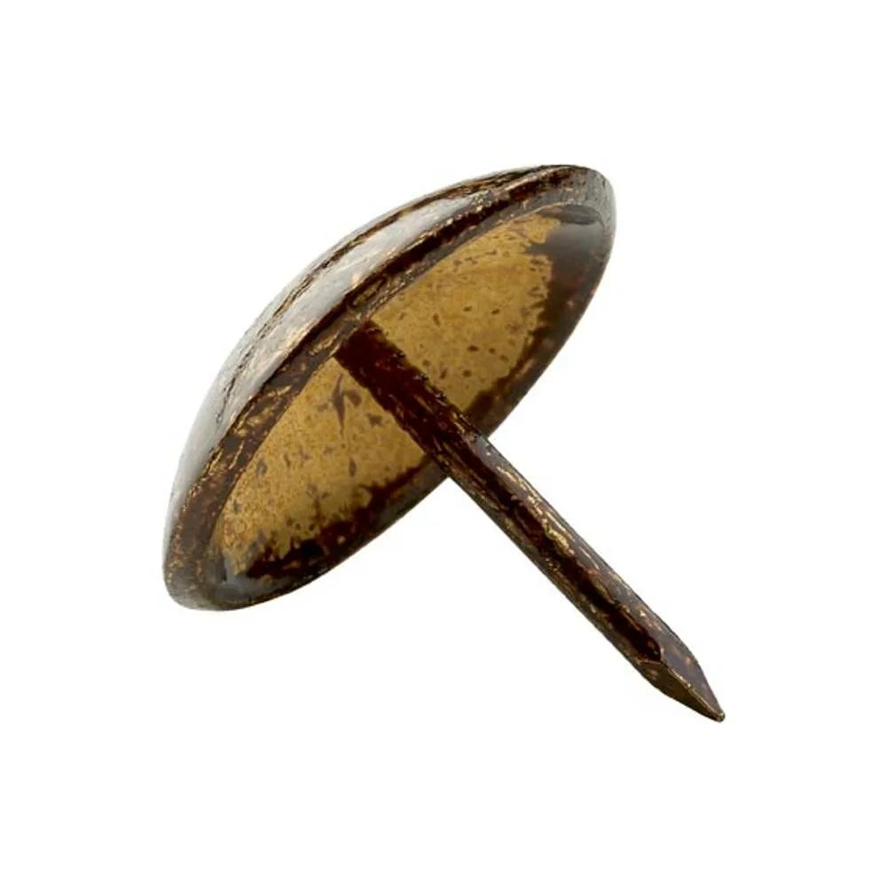 Black Old Gold Speckled Low Domed Upholstery Nails
