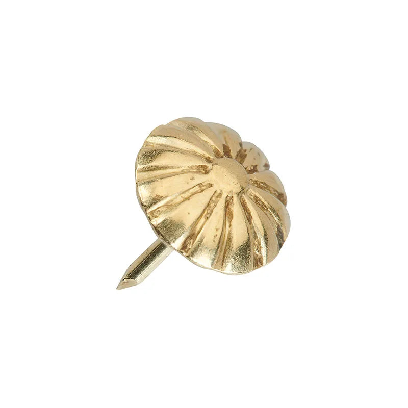 12mm Daisy High Dome Decorative Nail Brass