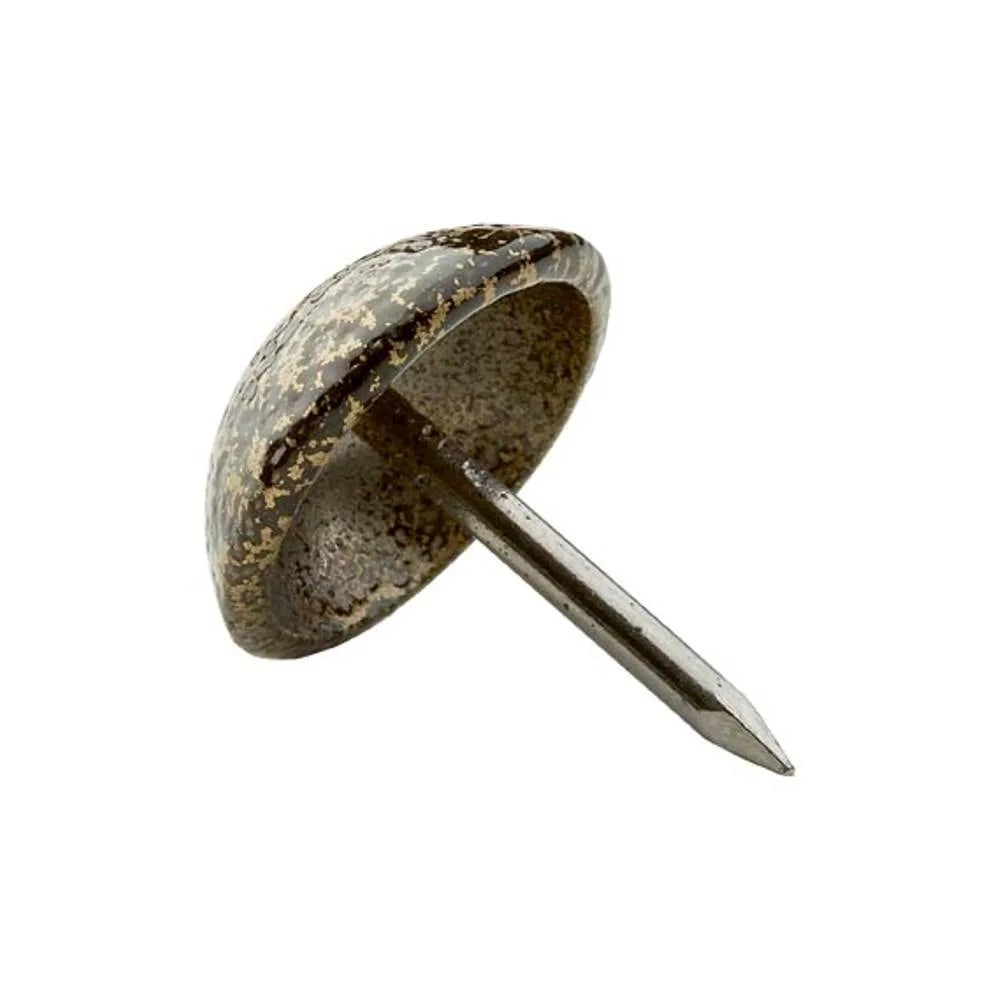 Powder Coated Upholstery Nails Brass/Black