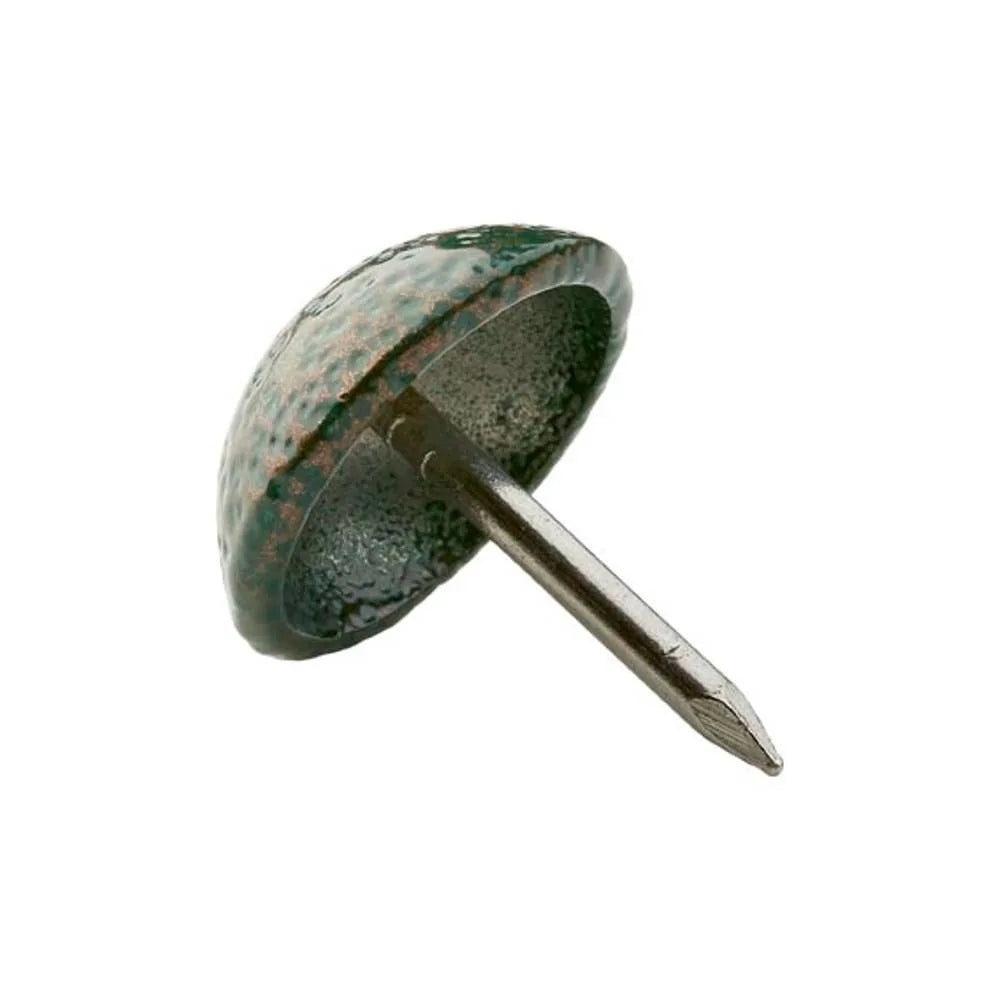 Powder Coated Upholstery Nails Copper/Green
