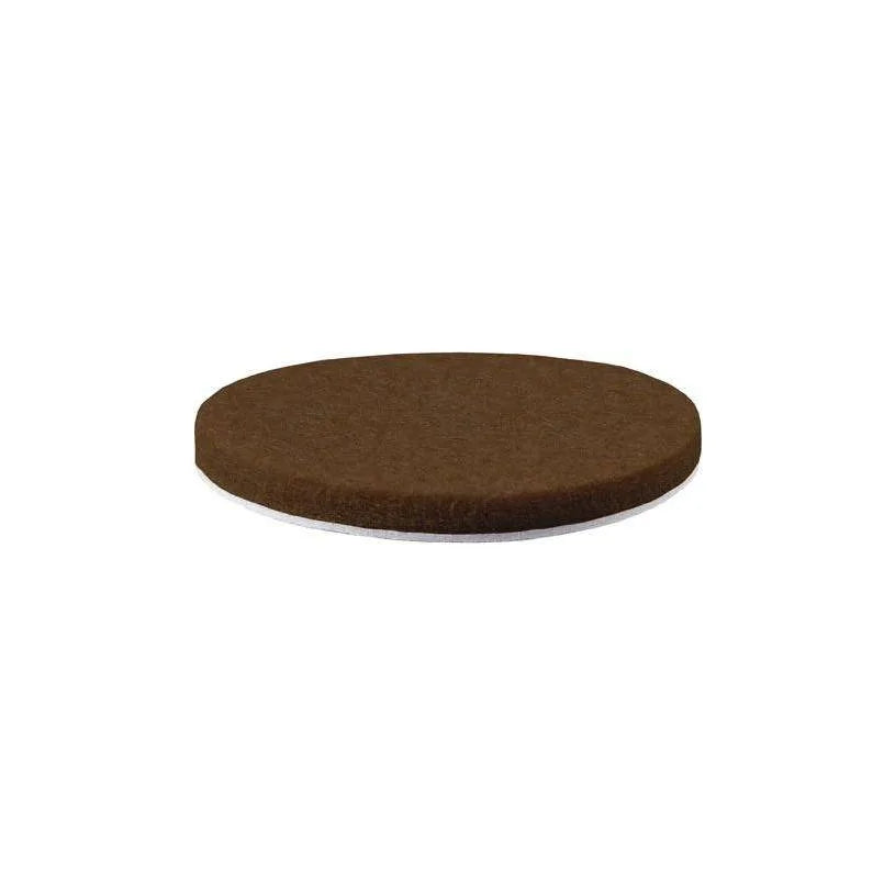 25mm x 5mm Self Adhesive Felt Pads Dark Brown