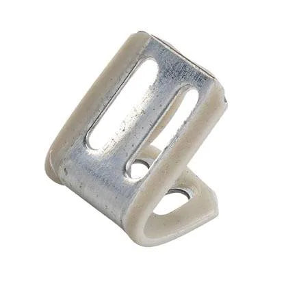 4 Hole Spring Clip with White Plastic Cover