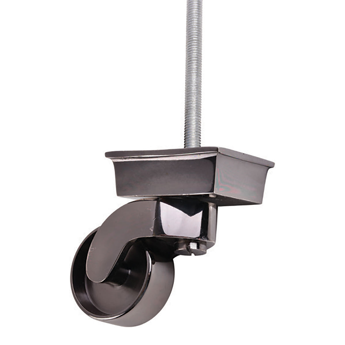 50mm Black Chrome Square Shallow Castor