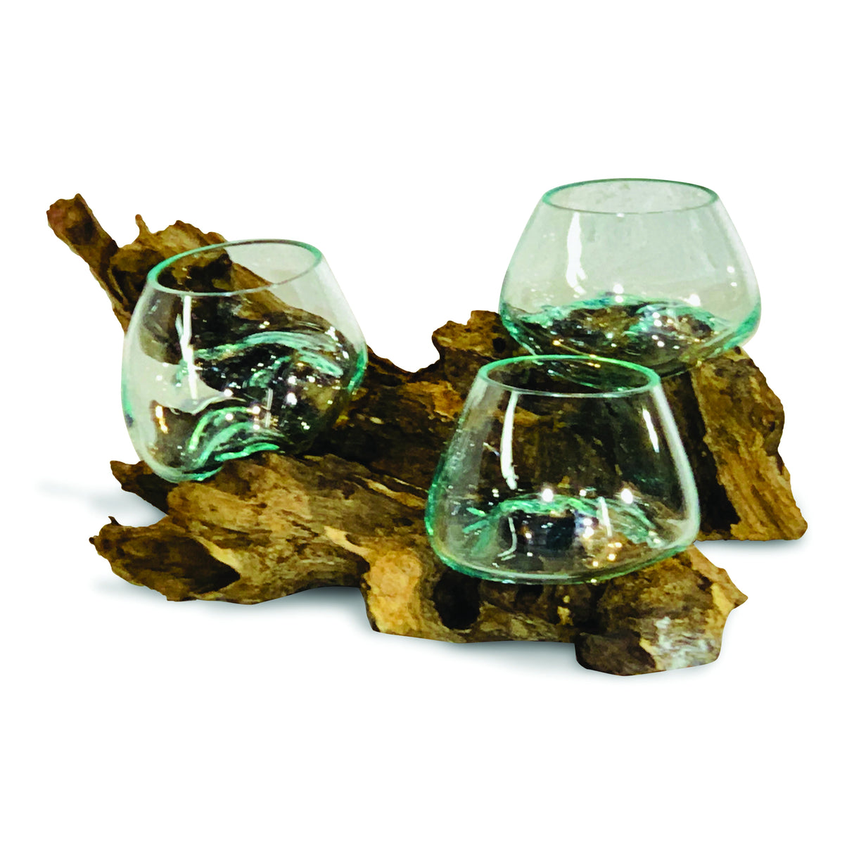 Root With Triple Glass Bowl Low