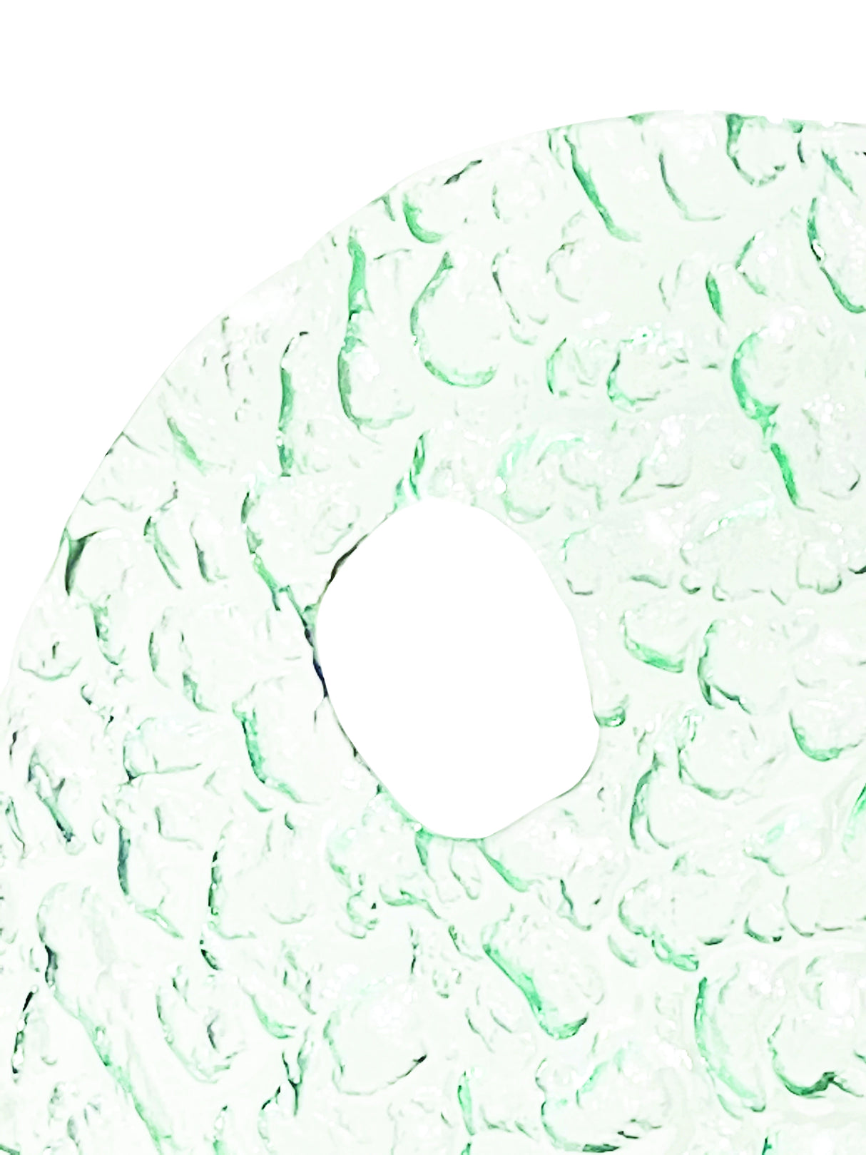 Round Glass Sculpture On Root