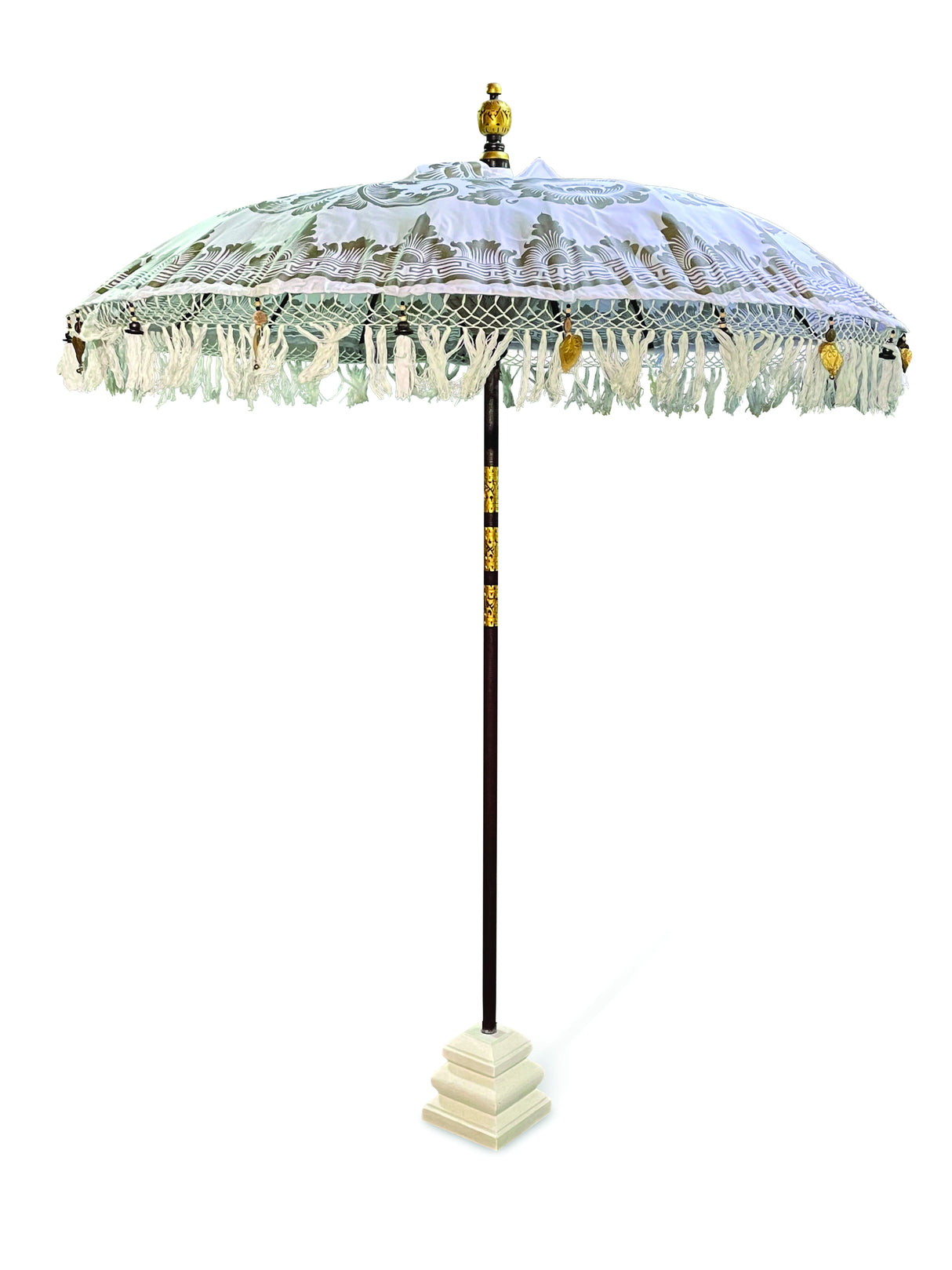 Bali Parasol Base (Terrazzo) White Small