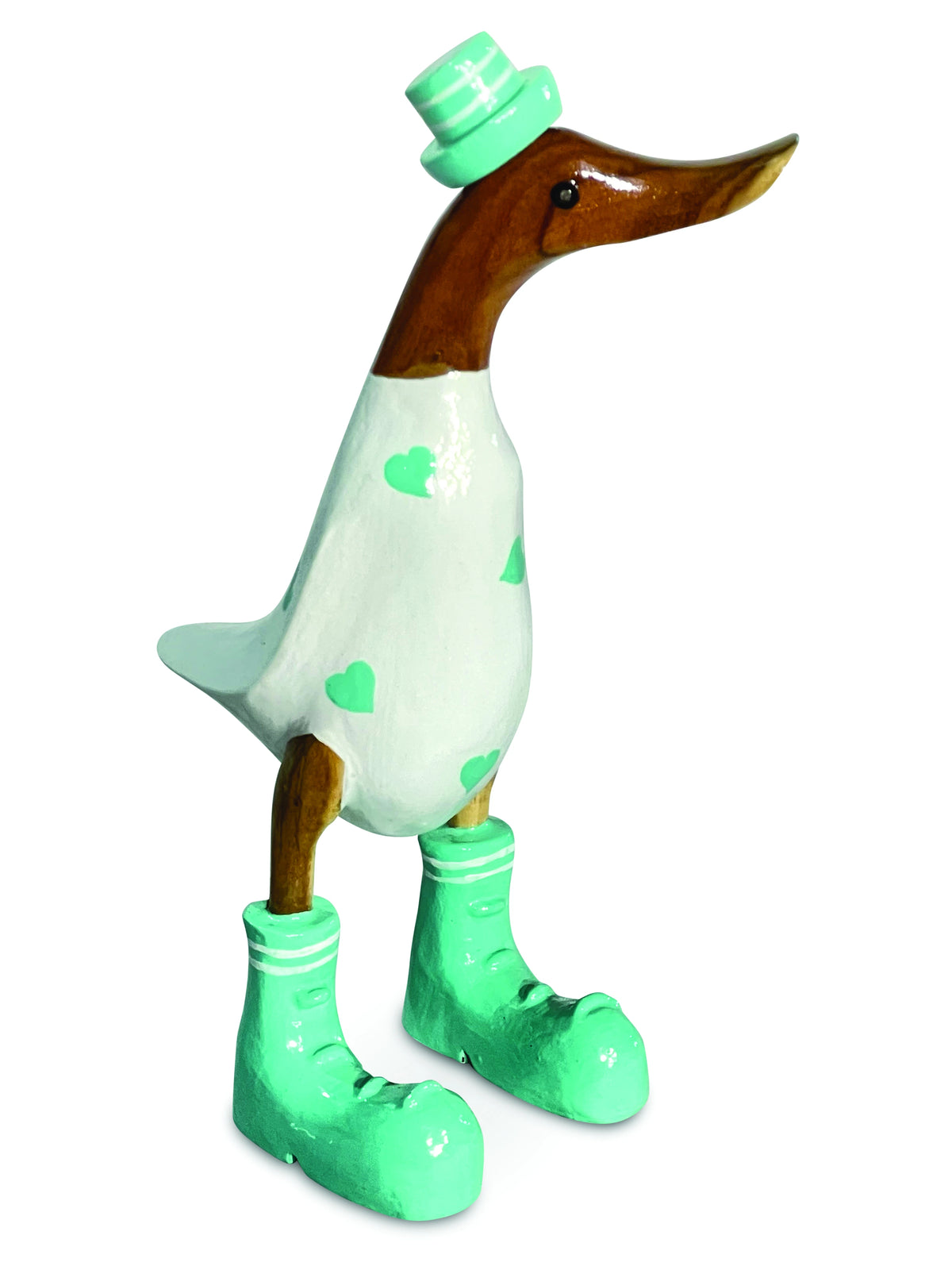 Duck With Heart Print 28cm (Random Colours)