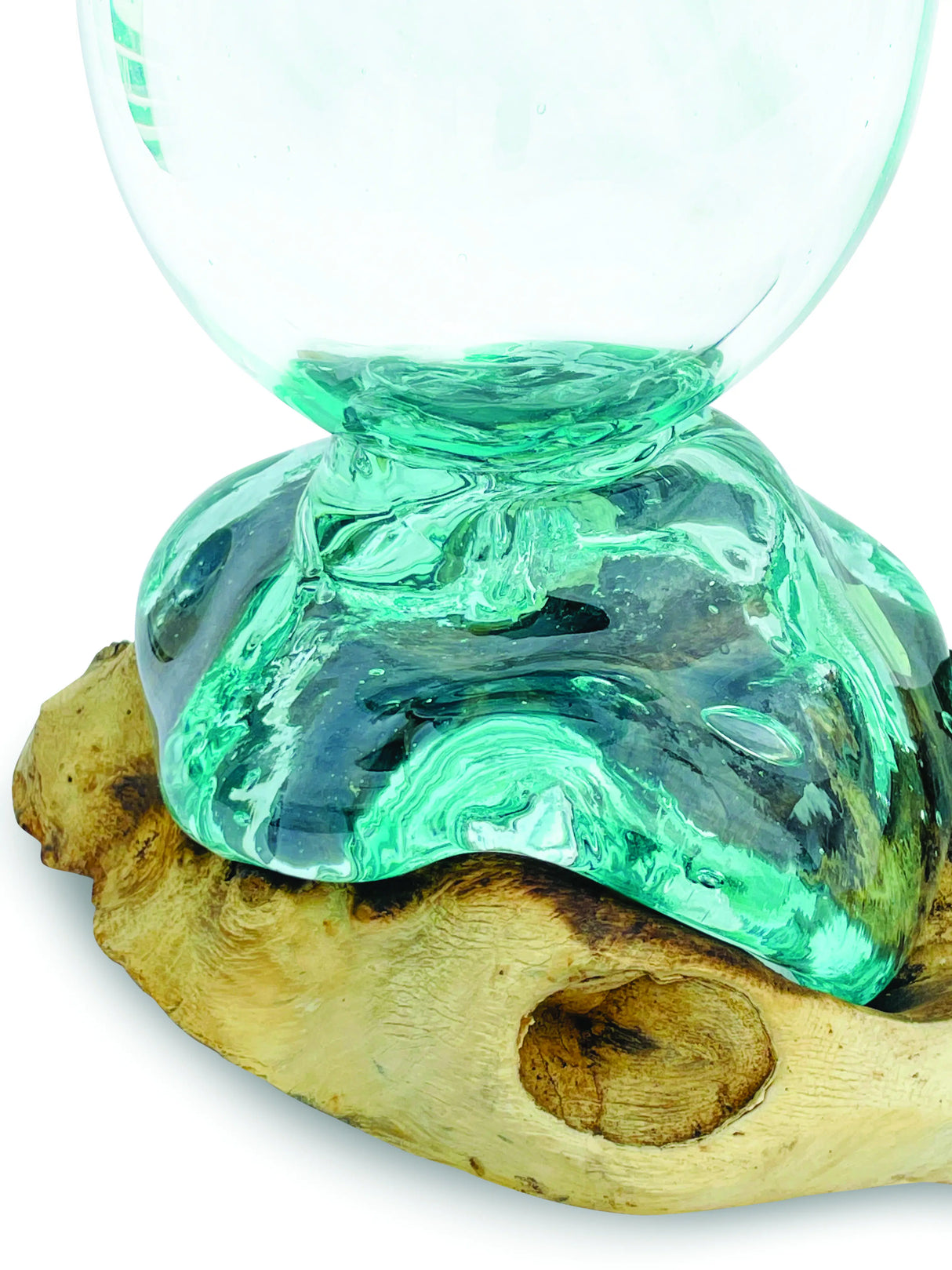 Driftwood With Molten Glass Vase 25cm