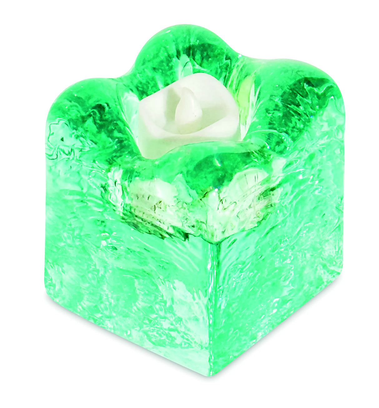 ICE CUBE TEA LIGHT HOLDER 8x8cm