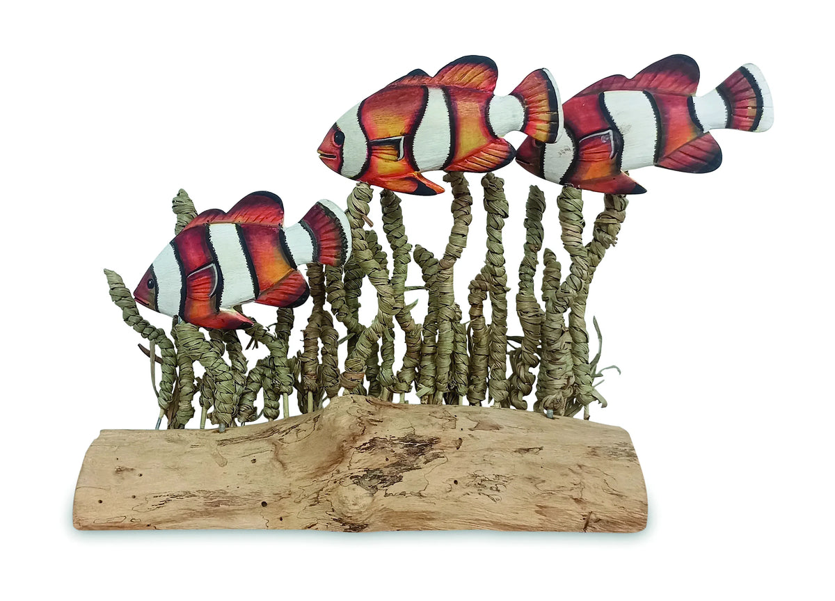 Clownfish Shoal In Seagrass