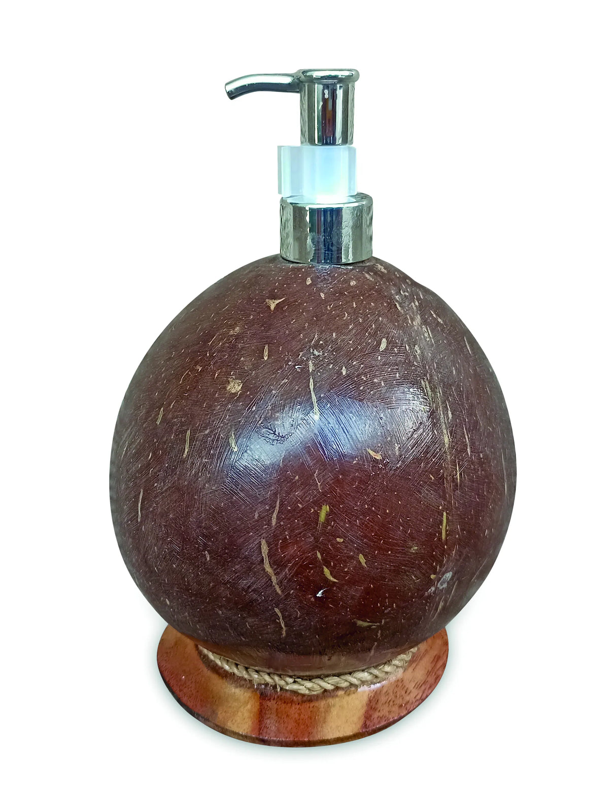Coconut Shell Lotion/Soap Dispenser Round